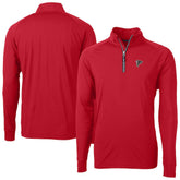 Atlanta Falcons Cutter & Buck Adapt Eco DryTec Raglan Quarter-Zip Jacket - Red - NFL