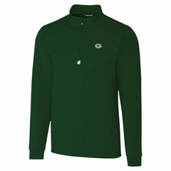 Green Bay Packers Cutter & Buck Traverse Stretch Quarter-Zip Top - Hunter Green - NFL