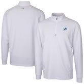 Detroit Lions Cutter & Buck Traverse Stretch Quarter-Zip Top - White - NFL