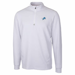 Detroit Lions Cutter & Buck Traverse Stretch Quarter-Zip Top - White - NFL