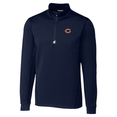 Chicago Bears Cutter & Buck Traverse Stretch Quarter-Zip Top - Navy - NFL