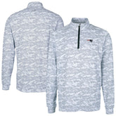New England Patriots Cutter & Buck Traverse Camo Print Stretch Quarter-Zip Top - Charcoal - NFL