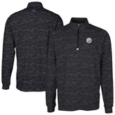 Pittsburgh Steelers Cutter & Buck Traverse Camo Print Stretch Quarter-Zip Top - Black - NFL