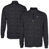 Indianapolis Colts Cutter & Buck Traverse Camo Print Stretch Quarter-Zip Top - Black - NFL