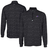 Buffalo Bills Cutter & Buck Traverse Camo Print Stretch Quarter-Zip Top - Black - NFL