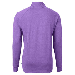 Baltimore Ravens Cutter & Buck Adapt Eco Raglan Quarter-Zip Jacket - Heather Purple - NFL