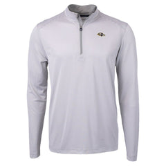 Baltimore Ravens Cutter & Buck Virtue Eco Pique Micro Stripe Quarter-Zip Jacket - Gray - NFL