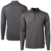Baltimore Ravens Cutter & Buck Virtue Eco Pique Micro Stripe Quarter-Zip Jacket - Black - NFL