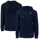 Chicago Bears Cutter & Buck Roam Eco Recycled Half-Zip Hoodie - Navy - NFL