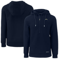 Los Angeles Chargers Cutter & Buck Roam Eco Recycled Half-Zip Hoodie - Navy - NFL