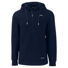 Los Angeles Chargers Cutter & Buck Roam Eco Recycled Half-Zip Hoodie - Navy - NFL