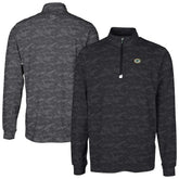 Green Bay Packers Cutter & Buck Big & Tall Traverse Eco Camo Tri-Blend DryTec Quarter-Zip Jacket - Black - NFL