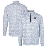 San Francisco 49ers Cutter & Buck Big & Tall Traverse Eco Camo Tri-Blend DryTec Quarter-Zip Jacket - Charcoal - NFL