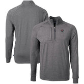 Tampa Bay Buccaneers Cutter & Buck Big & Tall Adapt Eco Raglan Quarter-Zip Jacket - Heather Black - NFL