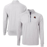 Washington Commanders Cutter & Buck Big & Tall Adapt Eco Raglan Quarter-Zip Jacket - Heather Gray - NFL