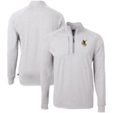 Pittsburgh Steelers Cutter & Buck Big & Tall Adapt Eco Raglan Quarter-Zip Jacket - Heather Gray - NFL