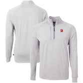 Tampa Bay Buccaneers Cutter & Buck Big & Tall Adapt Eco Raglan Quarter-Zip Jacket - Heather Gray - NFL