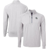 Indianapolis Colts Cutter & Buck Big & Tall Adapt Eco Raglan Quarter-Zip Jacket - Heather Gray - NFL