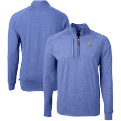 Indianapolis Colts Cutter & Buck Big & Tall Adapt Eco Raglan Quarter-Zip Jacket - Heather Royal - NFL