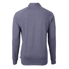 Seattle Seahawks Cutter & Buck Big & Tall Adapt Eco Raglan Quarter-Zip Jacket - Heather Navy - NFL