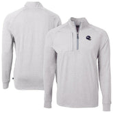 Minnesota Vikings Cutter & Buck Big & Tall Adapt Eco Raglan Quarter-Zip Jacket - Heather Gray - NFL