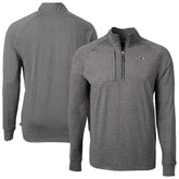 Baltimore Ravens Cutter & Buck Big & Tall Adapt Eco Raglan Quarter-Zip Jacket - Heather Black - NFL