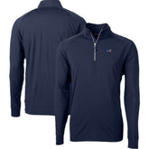 Washington Commanders Cutter & Buck Big & Tall Americana Adapt Eco DryTec Raglan Quarter-Zip Jacket - Navy - NFL