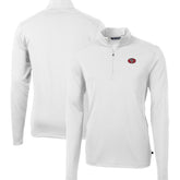 San Francisco 49ers Cutter & Buck Big & Tall Virtue Eco Pique Quarter-Zip Jacket - White - NFL