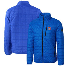 Denver Broncos Cutter & Buck Big & Tall Rainier PrimaLoft Eco Insulated Full-Zip Puffer Jacket - Royal - NFL