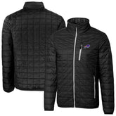 Buffalo Bills Cutter & Buck Big & Tall Rainier PrimaLoft Eco Insulated Full-Zip Hoodie Puffer Jacket - Black - NFL