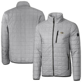 Baltimore Ravens Cutter & Buck Big & Tall Rainier PrimaLoft Eco Insulated Full-Zip Hoodie Puffer Jacket - Gray - NFL