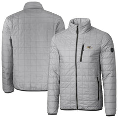 Baltimore Ravens Cutter & Buck Big & Tall Rainier PrimaLoft Eco Insulated Full-Zip Hoodie Puffer Jacket - Gray - NFL