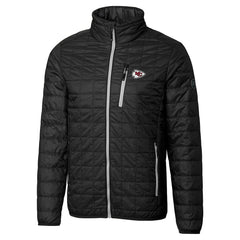 Kansas City Chiefs Cutter & Buck Big & Tall Rainier PrimaLoft Eco Insulated Full-Zip Hoodie Puffer Jacket - Black - NFL