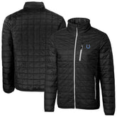 Indianapolis Colts Cutter & Buck Big & Tall Rainier PrimaLoft Eco Insulated Full-Zip Hoodie Puffer Jacket - Black - NFL