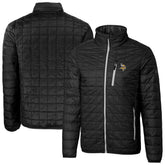 Minnesota Vikings Cutter & Buck Big & Tall Rainier PrimaLoft Eco Insulated Full-Zip Hoodie Puffer Jacket - Black - NFL