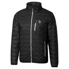 Minnesota Vikings Cutter & Buck Big & Tall Rainier PrimaLoft Eco Insulated Full-Zip Hoodie Puffer Jacket - Black - NFL