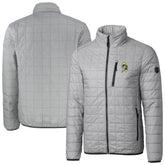 Green Bay Packers Cutter & Buck Big & Tall Rainier PrimaLoft Eco Insulated Full-Zip Puffer Jacket - Gray - NFL