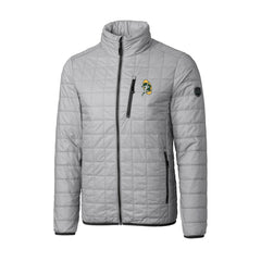 Green Bay Packers Cutter & Buck Big & Tall Rainier PrimaLoft Eco Insulated Full-Zip Puffer Jacket - Gray - NFL