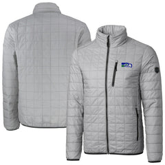 Seattle Seahawks Cutter & Buck Big & Tall Rainier PrimaLoft Eco Insulated Full-Zip Puffer Jacket - Gray - NFL