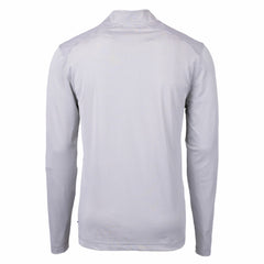 Denver Broncos Cutter & Buck Big & Tall Virtue Eco Pique Micro Stripe Tri-Blend Quarter-Zip Jacket - Gray - NFL