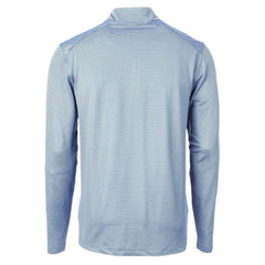 Los Angeles Chargers Cutter & Buck Big & Tall Virtue Eco Pique Micro Stripe Tri-Blend Quarter-Zip Jacket - Powder Blue - NFL