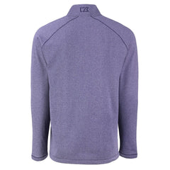 Baltimore Ravens Cutter & Buck Peshastin Eco Fleece Tri-Blend Raglan Recycled Quarter-Zip Jacket - Heather Purple - NFL
