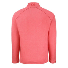 Kansas City Chiefs Cutter & Buck Peshastin Eco Fleece Tri-Blend Raglan Recycled Quarter-Zip Jacket - Heather Red - NFL