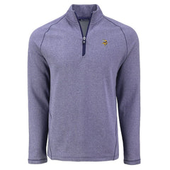 Minnesota Vikings Cutter & Buck Peshastin Eco Fleece Tri-Blend Raglan Recycled Quarter-Zip Jacket - Heather Purple - NFL