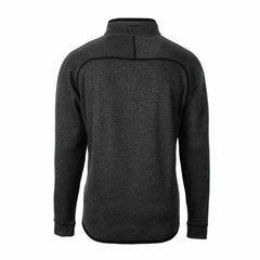 Detroit Lions Cutter & Buck Big & Tall Mainsail Sweater-Knit Raglan Half-Zip Jacket - Heather Charcoal - NFL