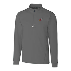 Arizona Cardinals Cutter & Buck Big & Tall Traverse Stretch Quarter-Zip Top - Gray - NFL