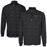 Arizona Cardinals Cutter & Buck Big & Tall Traverse Eco Camo Tri-Blend DryTec Quarter-Zip Jacket - Black - NFL