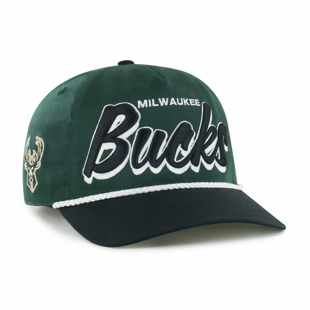 47 brand Milwaukee Bucks '47 Dropshadow Rope Hitch Adjustable Hat Hunter Green/Black