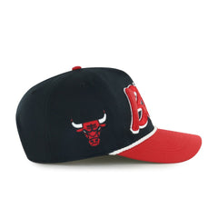 47 brand Chicago Bulls '47 Dropshadow Rope Hitch Adjustable Hat Black/Red