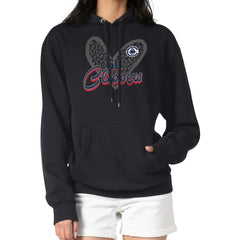 LA Clippers G-III 4Her by Carl Banks Women's Leopard Heart Graphic Fleece Pullover Hoodie Black